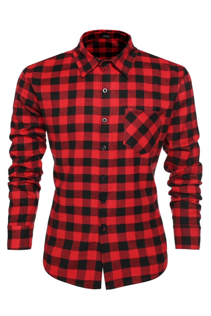 Рубашка Otto Berg Slim Fit в клетку