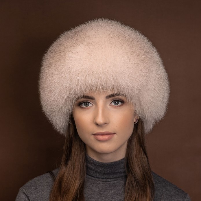 Шапка из меха песца