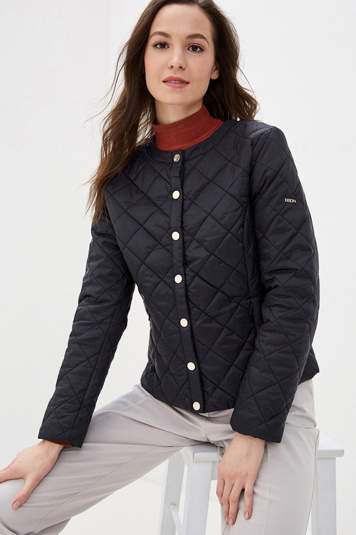 Бомбер эко кожа стеганая Zara