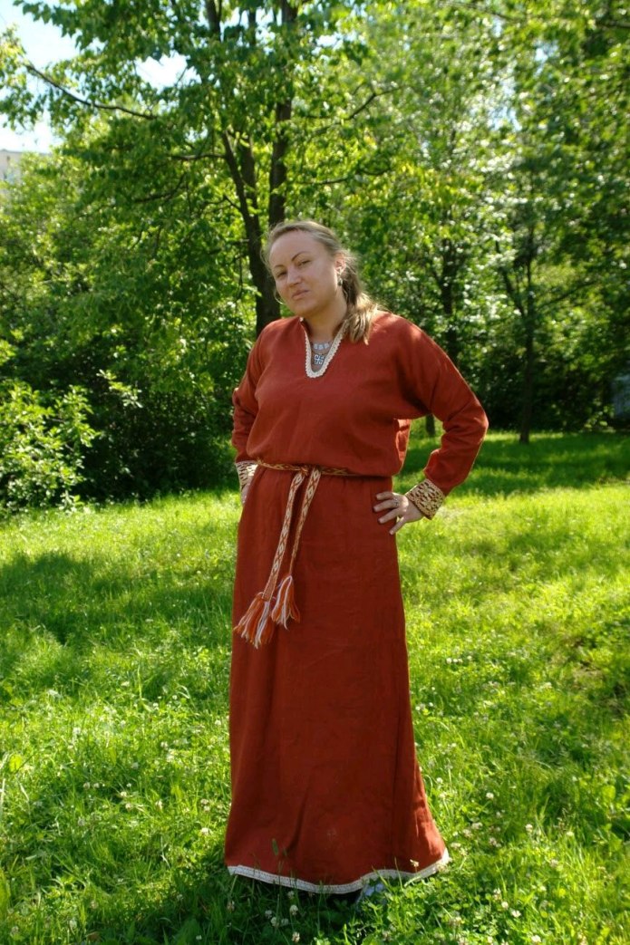 Крепдешиновая рубаха женская