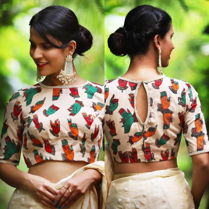 Backless Saree