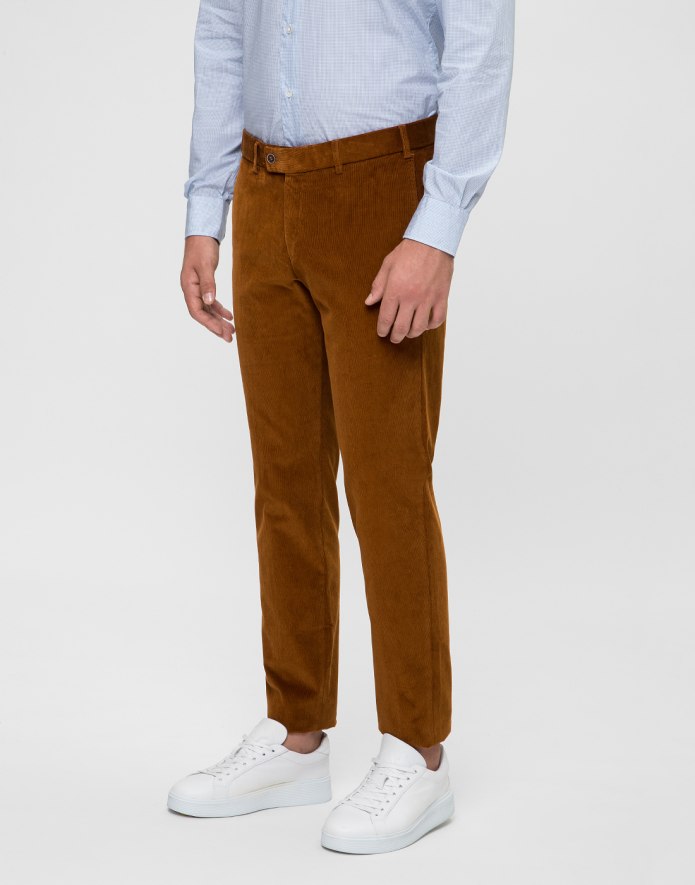 Вельветовые брюки HM Regular Fit