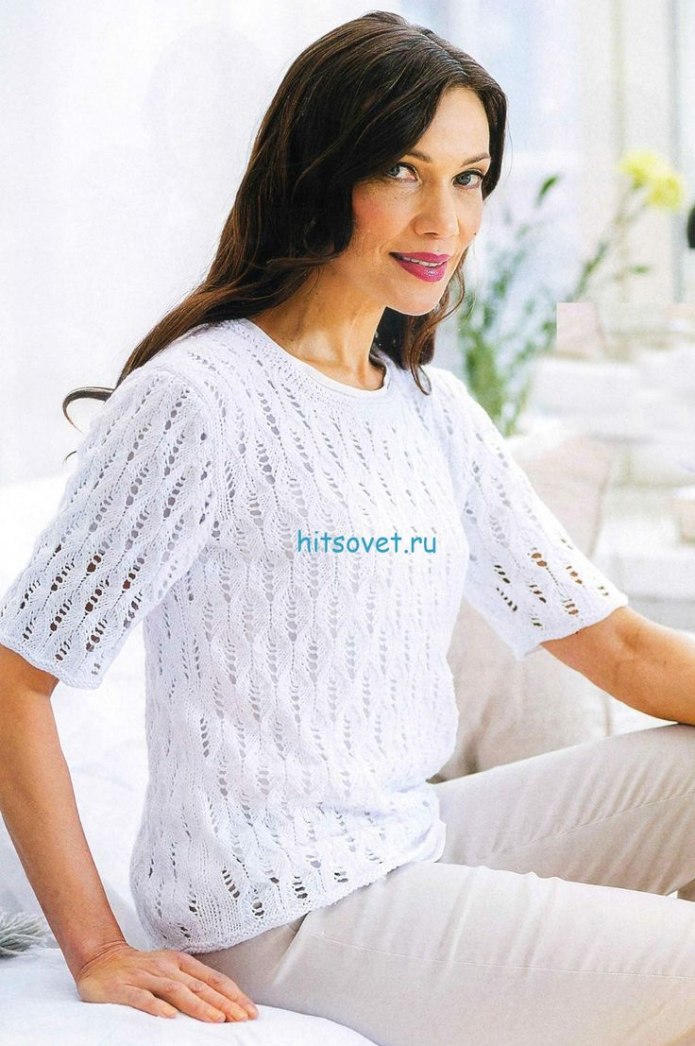 Мави ажурный джемпер