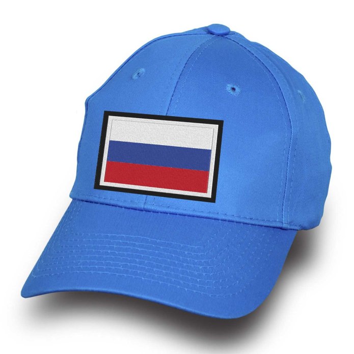 Бейсболка с российским триколором