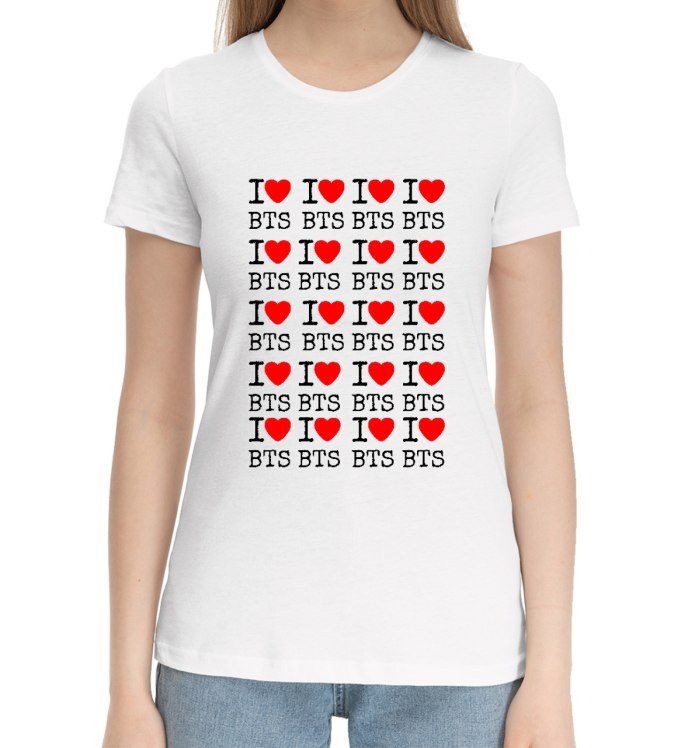 Футболка с принтом i Love Paris