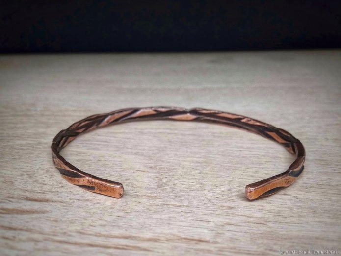 Медный браслет wire Wrap
