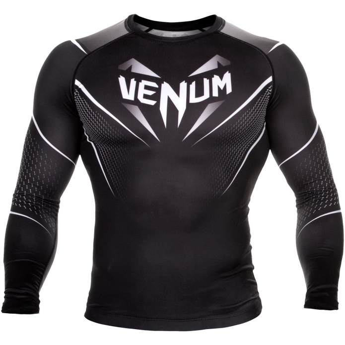 Рашгард Venum черно белый