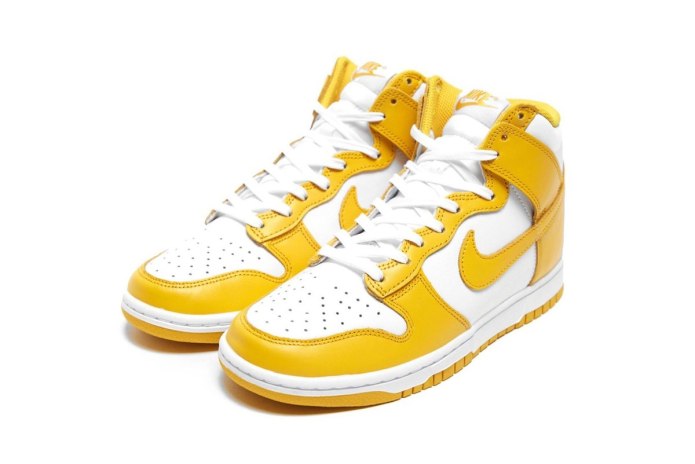 Nike Dunk High желтые