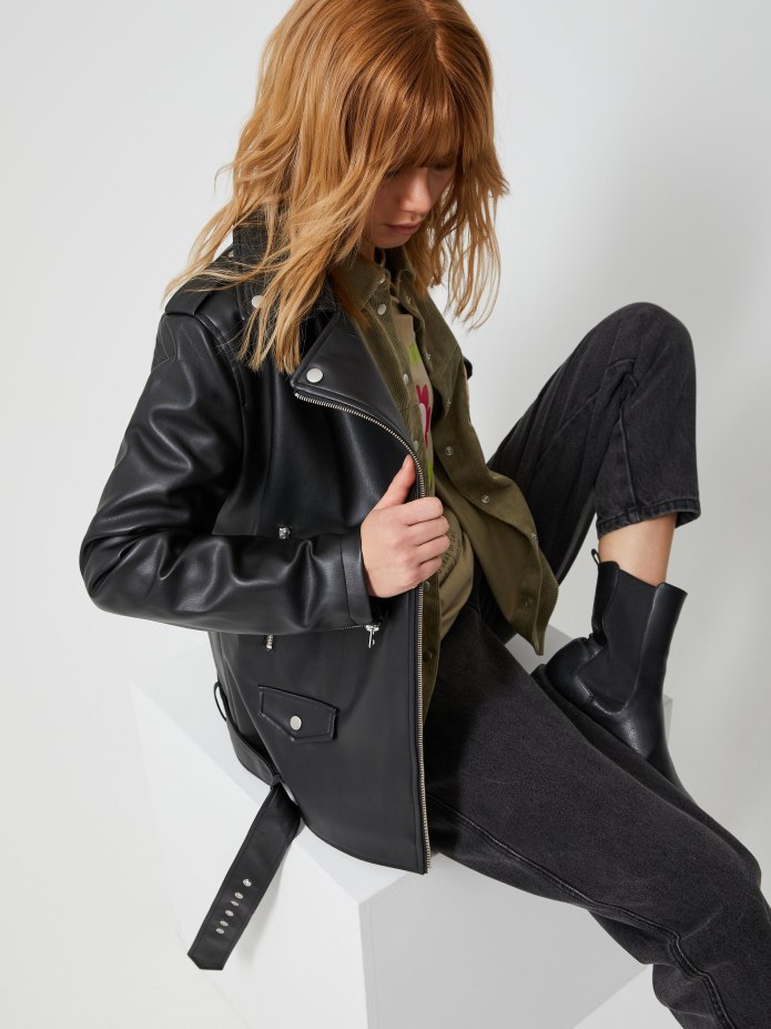 Куртка Zara TRF Outerwear Leather