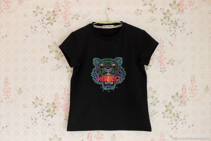 Черная футболка Kenzo