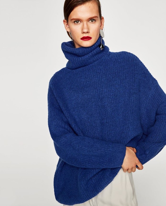 Zara Knit джемпер синий