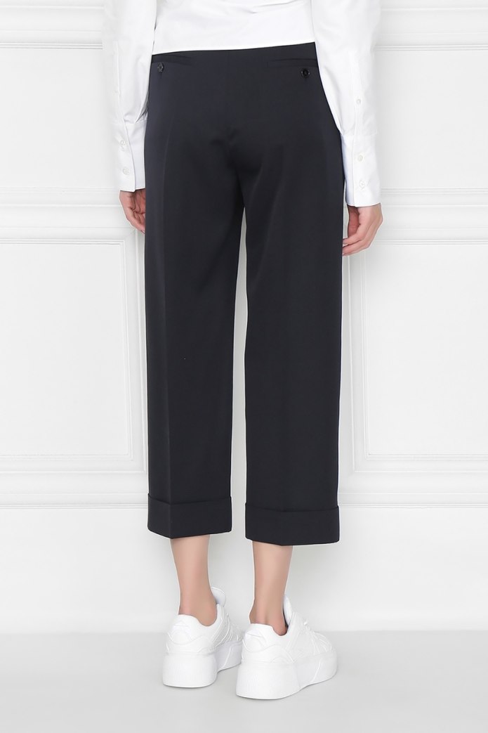 Брюки Max Mara кюлоты бордовые