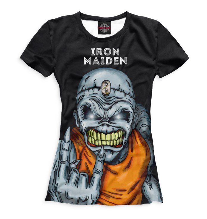 Футболка с принтом Iron Maiden мужская