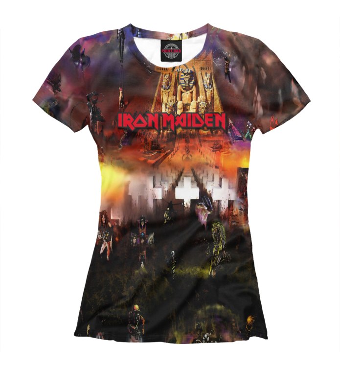 Футболка с принтом Iron Maiden мужская