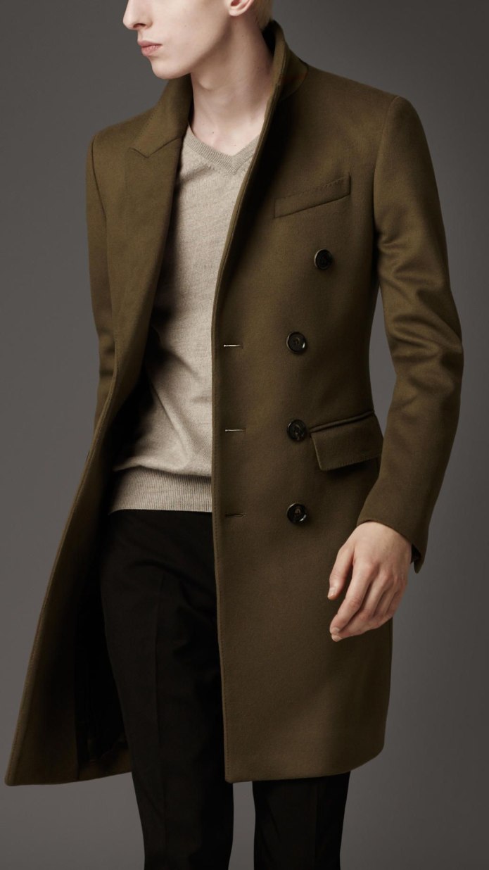 Camel tailored Coat Burberry мужское