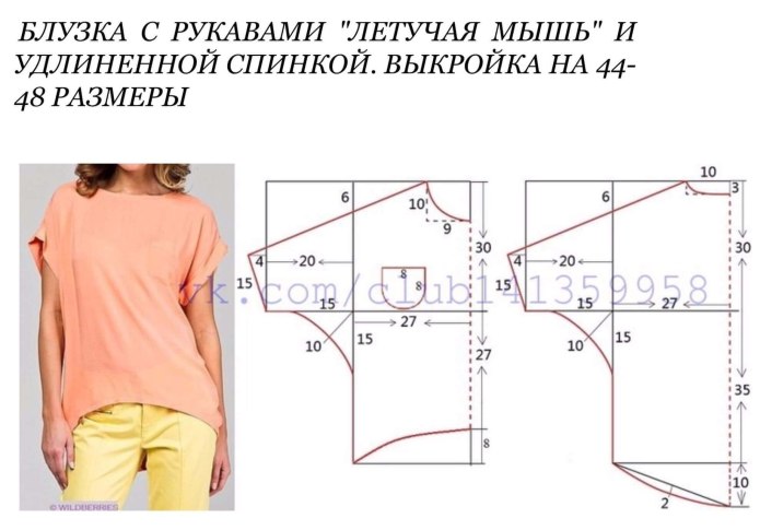 Лекало мужской футболки