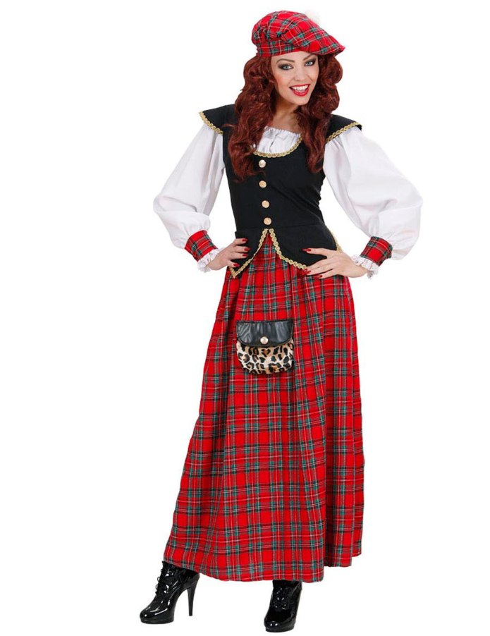 Тартан National Scottish Costume