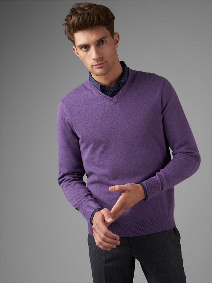 Hugo Boss фиолетовый свитер