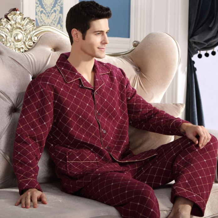 Mens Silk Pajama Set