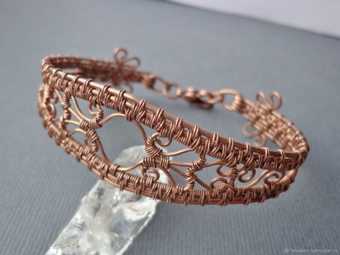 Медный браслет wire Wrap
