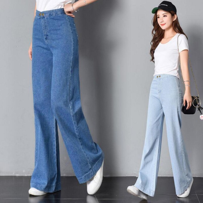 Джинсы wide Leg High Waist