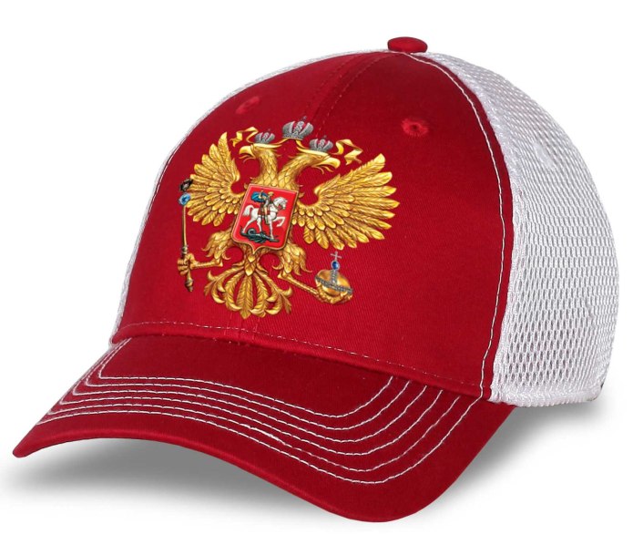 Бейсболка x-2053 Moscow сетка красный