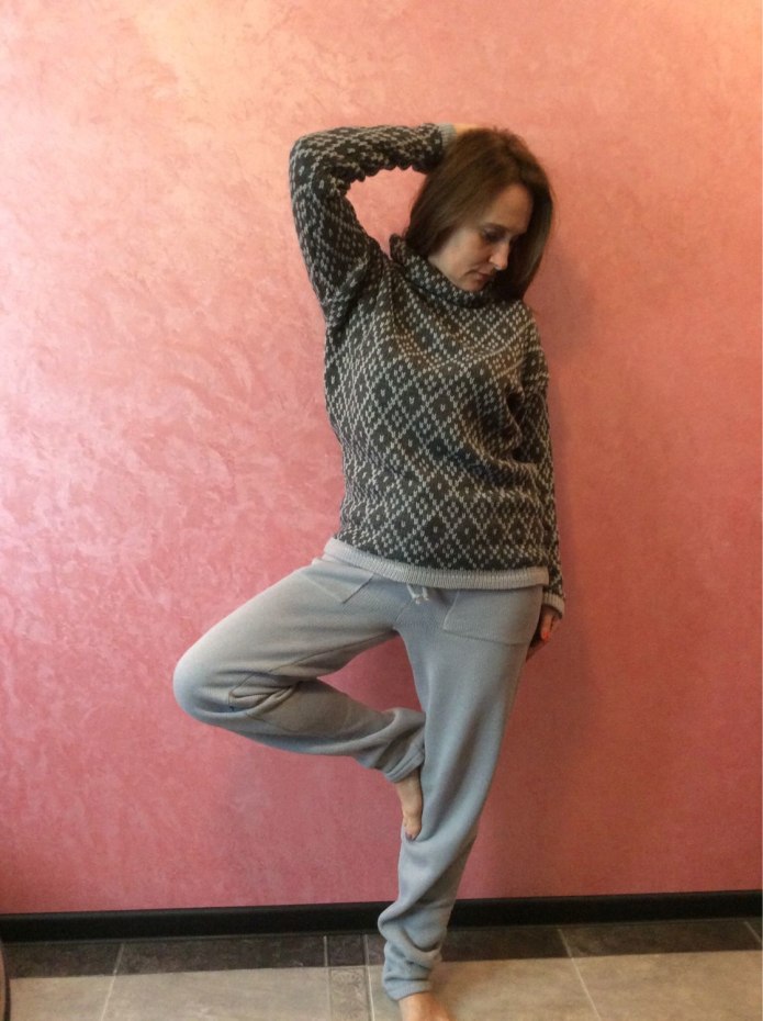 Вязаные штаны