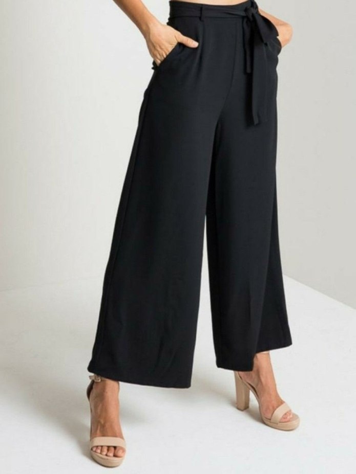 Шерстяные брюки-кюлоты Uniqlo 221-400556