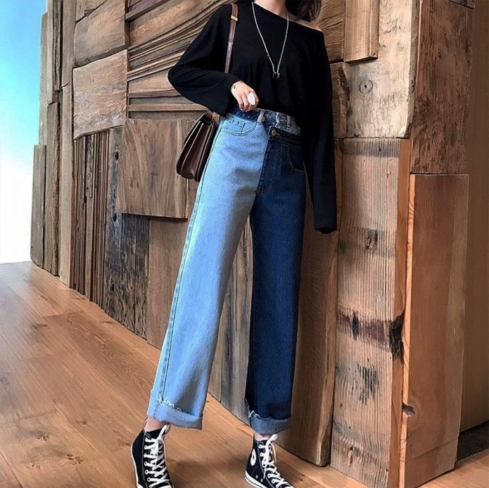 Wide Leg джинсы Корея 2020
