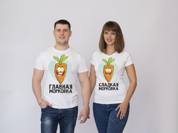 Парные футболки Минимализм