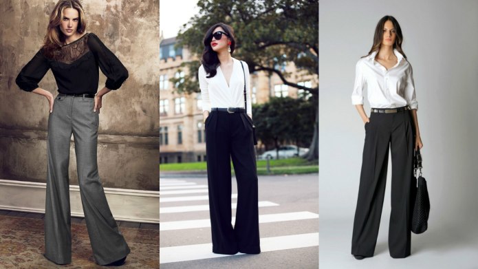 Брюки палаццо outfit