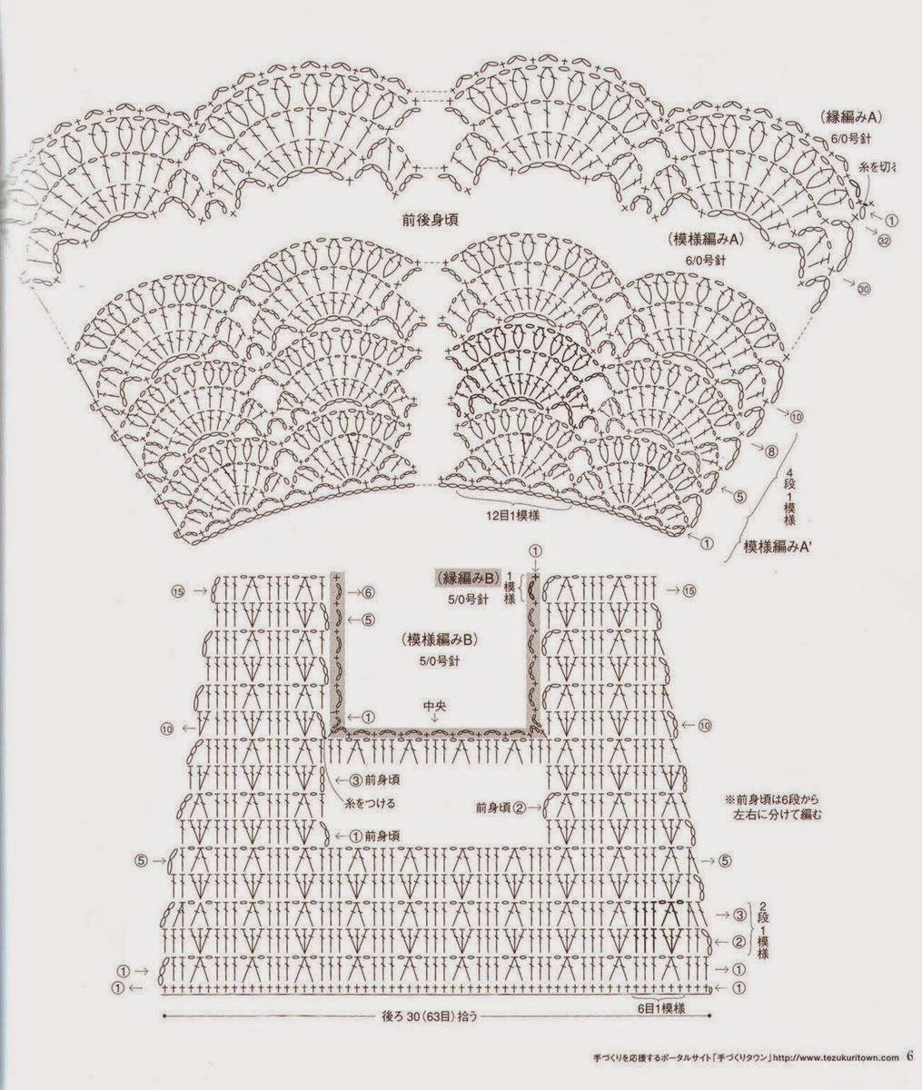 Схема вязания кокетки крючком для девочки 1.5 года