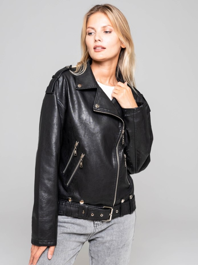 Burberry spiked Leather Jackets.