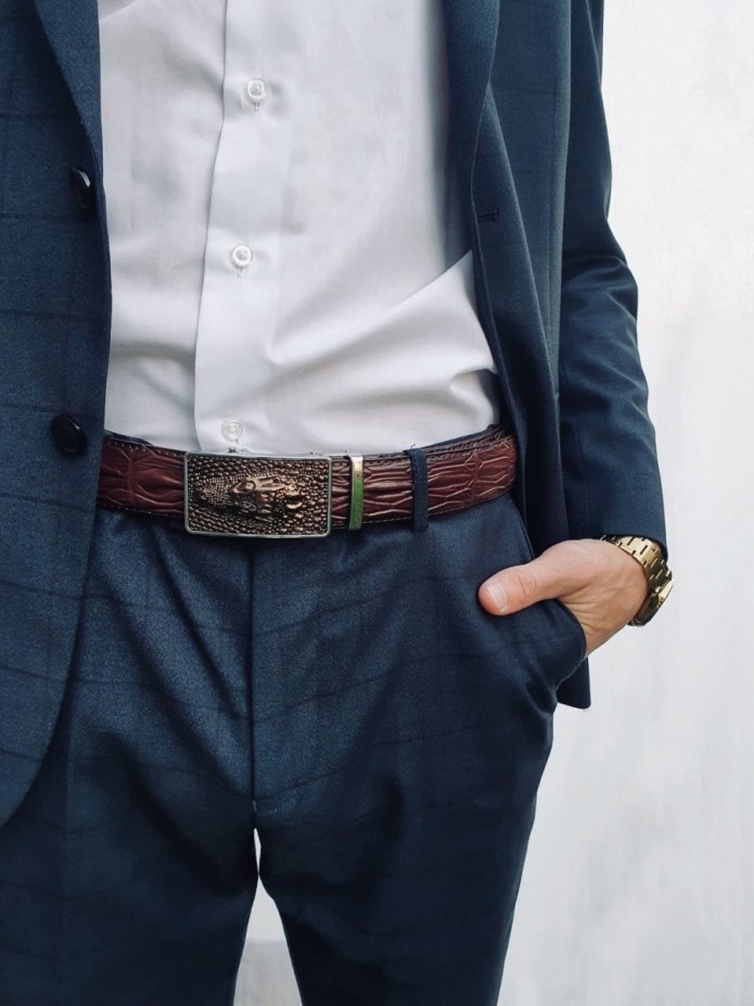 Ремень mag Jeans кожаный мужской