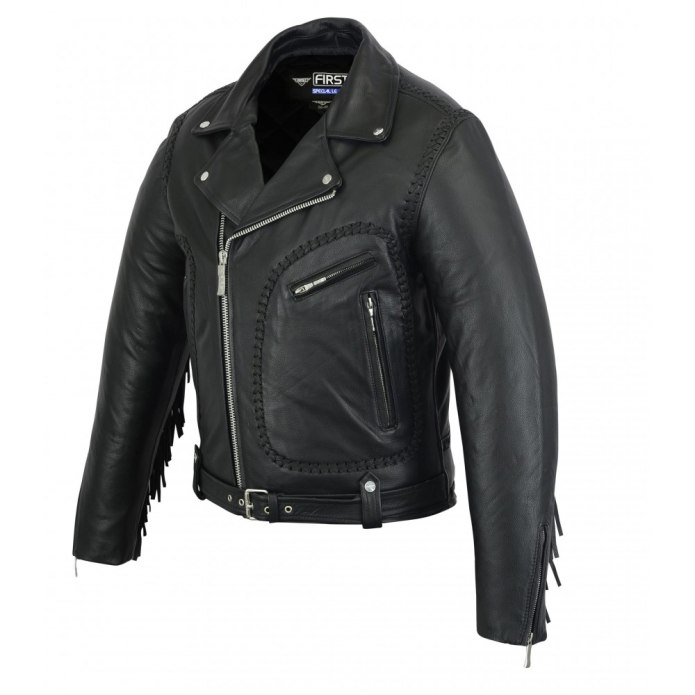 Кожаная куртка men's Diamond Quilted Biker Black Leather Jacket