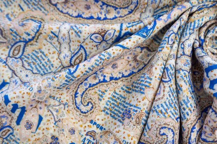 Ткань Etro Paisley Carbon