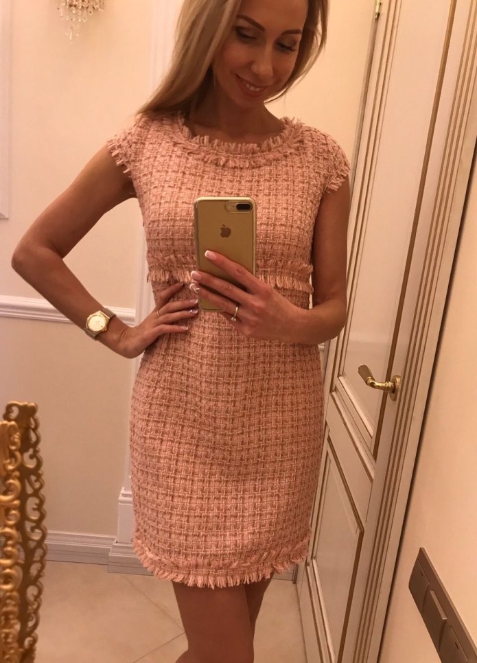Твидовое платье Chanel