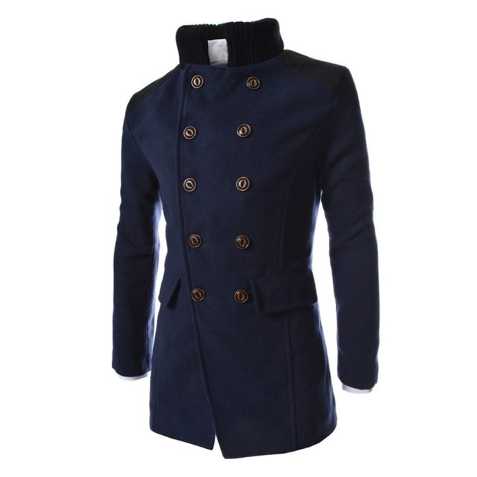 Wool Blend Coat пальто мужское