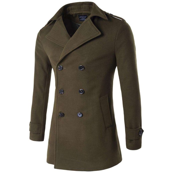 Пальто драповое мужское woolen Coat