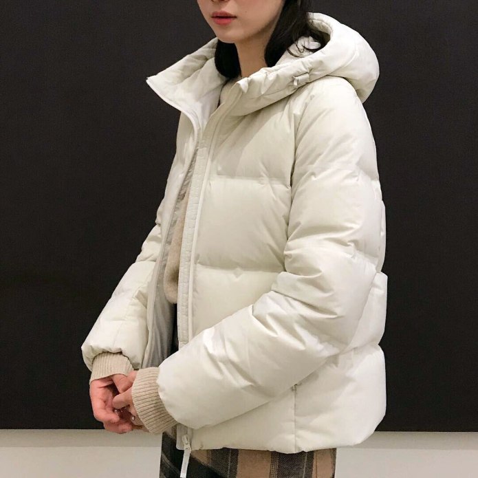 Uniqlo пуховик кокон