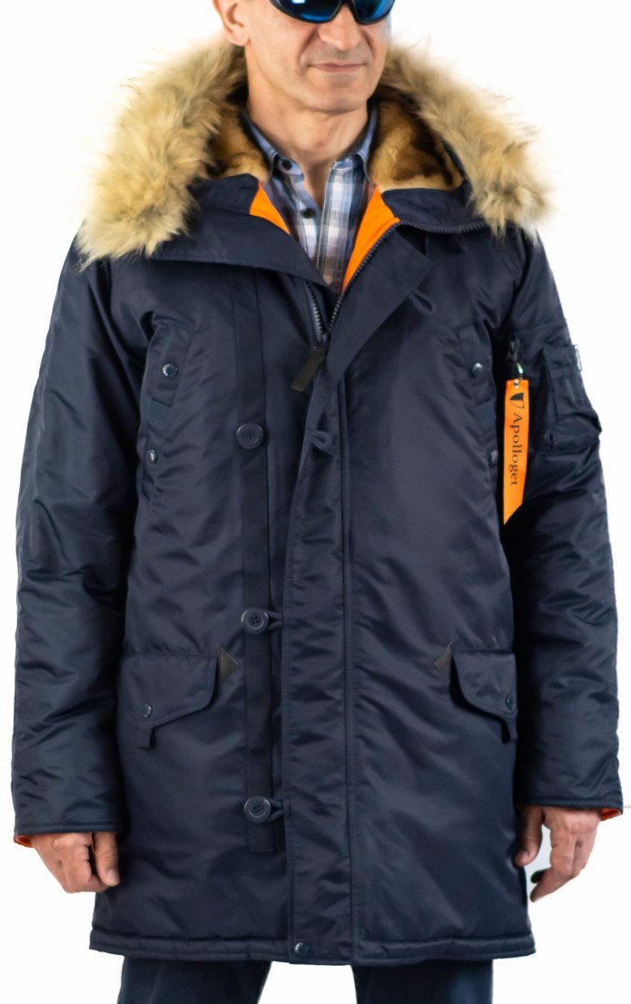 Куртка Аляска Husky long Olive/Orange Apolloget