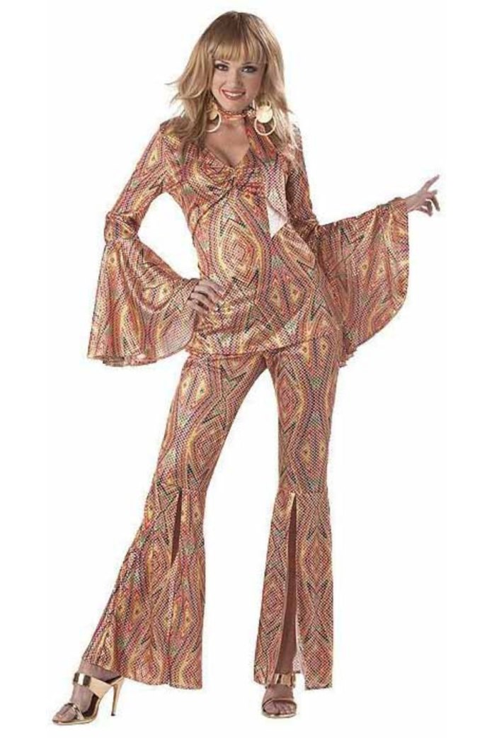 California Costumes костюм золотой диско в стиле 70-х взрослый