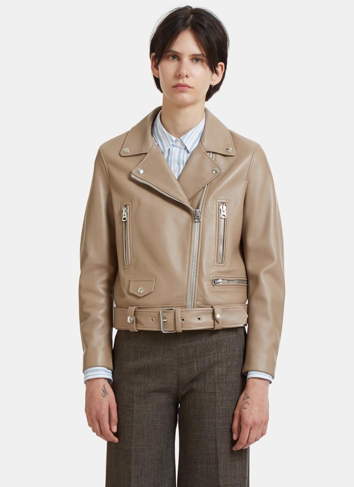 Кожаная косуха acne Studios