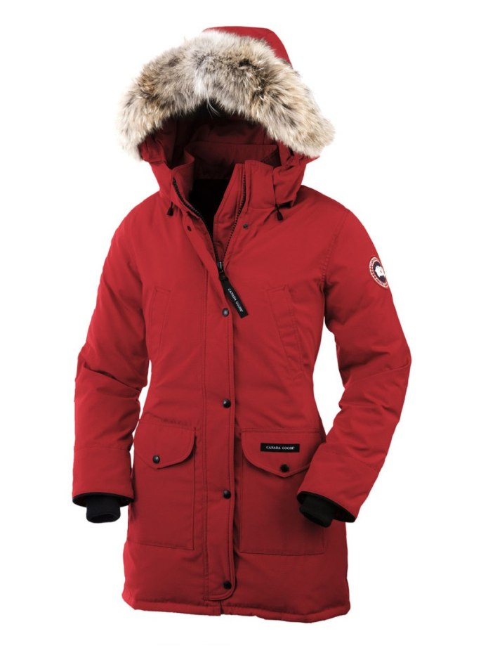 Canada Goose женская красная зимняя куртка