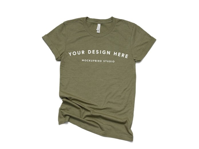 T Shirt Mockup Green