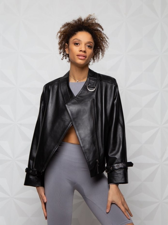 ZQH Garment куртка кожаная женская
