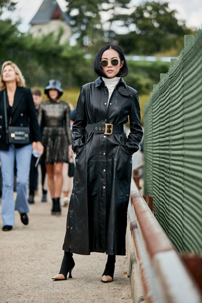 Кожаный плащ фирма la AFM Leather