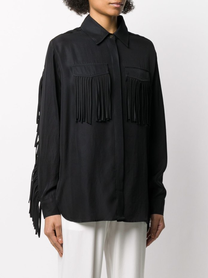 Рубашка с бахромой Zara
