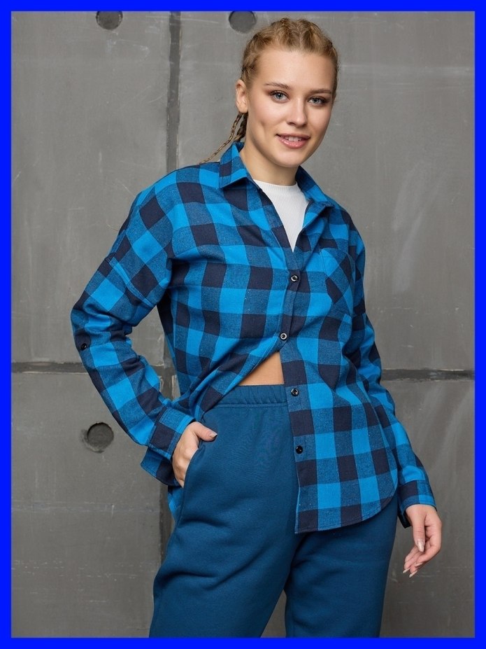Uniqlo рубашки синяя