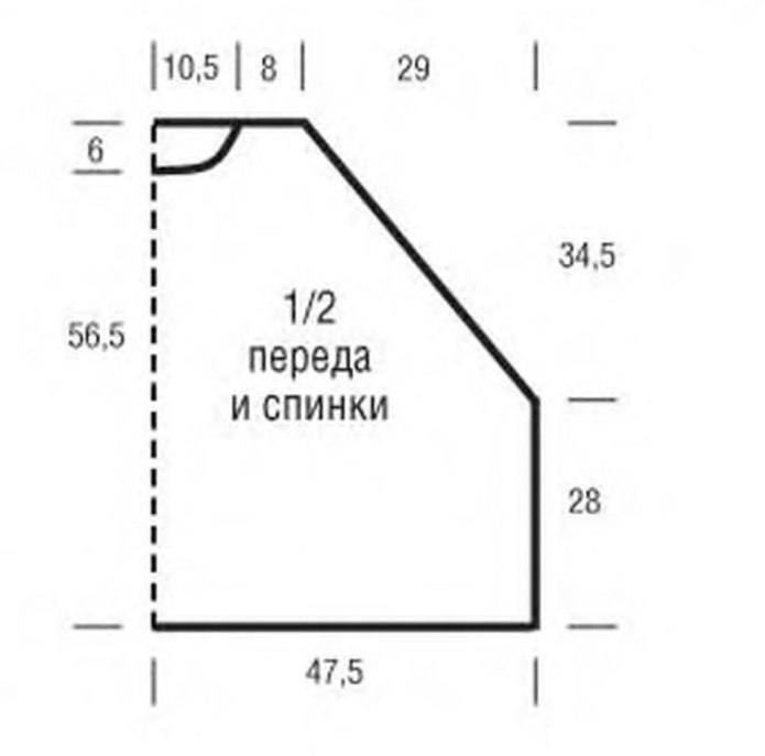 Пальто с бахромой спицами схема